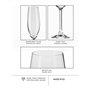 Krosno Flute Cristal de Champagne Verre | Lot de 6 | 200 ML | Collection Venezia | Parfait la Maison, Les Restaurants, Les Fêtes