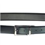 Pierre Cardin Ceinture pour homme 100% cuir naturel Boucle classique Minimaliste Elégant Stylé Couleur Double Noir Taille 125