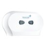 VELVET Double Distributeur de Papier Toilette Jumbo en ABS Blanc