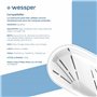 Wessper Carafe Filtrante avec Filtre, Carafe pour porte de réfrigérateur 2,7 L, Cartridges avec Charbon Actif et Résine échangeu