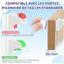 WunderHippo Serrure Magnétique Invisible pour Sécurité Enfant – 12 Verrous & 3 Clés – Blocage Sans Perçage – Protection pour Pla