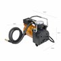 Retoo Compresseur d’Air Portatif 12V Portable Gonfleur Pneus Voiture Pompe Automatique 120 PSI Auto Gonfleur Pneus Electrique Co