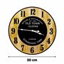 Retoo Horloge Murale 50 cm Horloge Murale Geante Systeme Quartz Moderne Horloge Murale silencieuse pour Salon Cuisine Bureau Cha