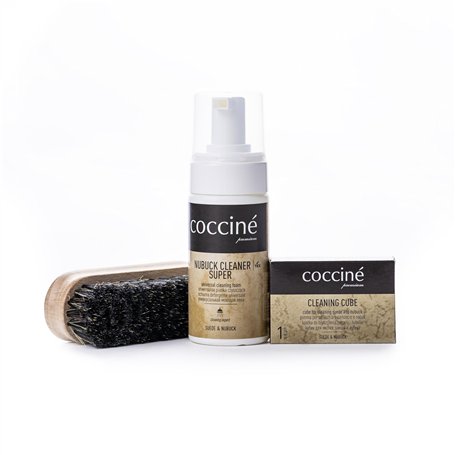 Cocciné - Kit d'entretien des chaussures - Kit de nettoyage pour daim et nubuck - Entretien des chaussures - Nettoyage des chaus