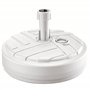 PROSPERPLAST Base de parasol polyéthylène rond à rayure Ø 39 x 13 cm blanc