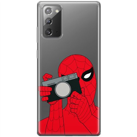 ERT GROUP Coque de téléphone Portable pour Samsung Galaxy Note 20 Original et sous Licence Officielle Marvel Motif Spider Man 02