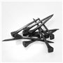Lot de 10 clous forgés pour suspension - Clous comme clous en fer à cheval - Clous forgés - Loft - Antique vintage - Surface noi