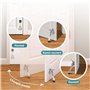 Essible Arrêt de Porte avec Commande au Pied, Acier Inoxydable Support de Porte Convient à l'intérieur et l'extérieur Door Stopp