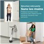 Essible Arrêt de Porte avec Commande au Pied, Acier Inoxydable Support de Porte Convient à l'intérieur et l'extérieur Door Stopp