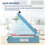 Hanchen Machine de Scellage Thermique avec cutter 200 mm/7.8inch Machine de Cachetage Scelleur de Sac Impulse pour Film Composit