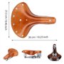 TentHome Ressort Selle Vintage Classic Selle de vélo Siège vélo Armature en Acier vis Ressort Rivet, Marron