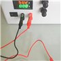 10pcs Soudé Fils de Test avec Pinces Crocodiles Câble de Test Isolé Clips à Double Extrémité, 50cm (Rouge, Noir)
