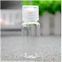 12 pcs 30ml/1 oz vide rechargeables bouteilles en plastique transparent avec couvercle rabattable maquillage pratique flacons de