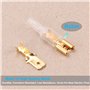 Kinstecks 600PCS 2.8mm 4.8mm 6.3mm Fil Connecteur Spade Mâle et Femelle Rapide Fil Splice Bornier à sertir avec Kit de manchon