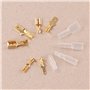 Kinstecks 600PCS 2.8mm 4.8mm 6.3mm Fil Connecteur Spade Mâle et Femelle Rapide Fil Splice Bornier à sertir avec Kit de manchon