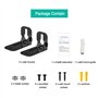 Lot de 2 supports muraux pour barre de son Samsung HW-B550 B450 Q990B Q990C Q800B S60A N950 MS750 MS751 HW-MS650 HW-A55C, 2 supp