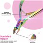 Coupe-cuticules professionnel 1/2 mâchoire pince à cuticules acier inoxydable manucure pieds mains ongles incarnés cuticules cis