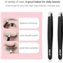 AFTREN Pince à épiler professionnelle 5 pièces en acier inoxydable Ciseaux à sourcils Ciseaux à ongles Idéal pour l'épilation du