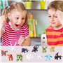Mini Figurine Dragons, 12 pcs Dragons Animation Figurine Décoration Miniature Dragons Figures, Miniature Collectionner Dragon Or