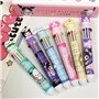 Trousse 2-in-1-Silicone - stylos à encre gel effaçables, Kawaii, Fermeture Eclair en Silicone, Pochette de Stylo, stylo gel effa