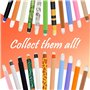 Trousse 2-in-1-Silicone - stylos à encre gel effaçables, Kawaii, Fermeture Eclair en Silicone, Pochette de Stylo, stylo gel effa