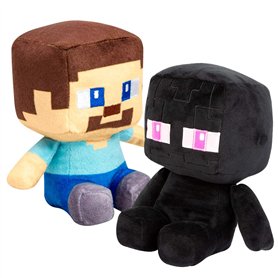 2Pièces Miner Peluche Jouet, Poupée en Doudou,Kawaii Doudou Poupée 20cm, Jouet en Peluche à Collectionner pour Fans du Jeu et En 2Pièces Miner Peluche Jouet