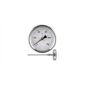 Thermomètre de four à bois barbecue avec sonde en acier 30 cm, température max 500 °C Thermomètre de four à bois barbecue avec sonde en acier 30 cm