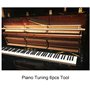 Ecloud Shop IT Kit de réglage de piano Clé d'accord d'outils Outils de marteau Ensemble d'accessoires Bande de tempérament en fe