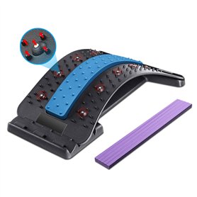 Dyroe Masseurs pour le Dos, Magic Stretcher Fitness Équipement de Stretch Soutien dos 4 niveaux réglables 10 magnétique,Etiremen Dyroe Masseurs pour le Dos