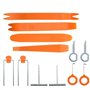 JZK 12x Outils Demontage Garniture en Plastique Ensemble d’Outils d’enlèvement de Panneau de Porte Automatique