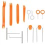 JZK 12x Outils Demontage Garniture en Plastique Ensemble d’Outils d’enlèvement de Panneau de Porte Automatique, Fixation/Dissolv