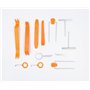 JZK 12x Outils Demontage Garniture en Plastique Ensemble d’Outils d’enlèvement de Panneau de Porte Automatique, Fixation/Dissolv