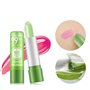 Pakivs Lot de 3 rouges à lèvres à l'aloe vera qui changent de couleur - Baume à lèvres hydratant et nourrissant - Longue durée -