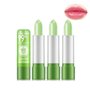 Pakivs Lot de 3 rouges à lèvres à l'aloe vera qui changent de couleur - Baume à lèvres hydratant et nourrissant - Longue durée -