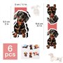BETESSIN 6Pcs Marque-Pages Aimanté Enfant Bookmark Chien Signet Magnétique Marqueurs de livre pour Enseignant Étudiant Lecteur