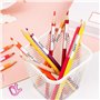 BETESSIN 130Pcs Étiquettes Autocollantes Scolaires Prénom en Rose pour Livres Crayons Stylos Marqueurs Fournitures Scolaires