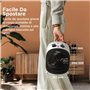 Midea NF20-20AWE Radiateur ventilateur basse consommation 2000 W pour usage domestique, poêles électriques portables, chauffage