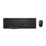 Rapoo X1800S Clavier Souris sans Fil Kit Wireless Deskset 1000 DPI Capteur 12 Mois Autonomie de la Batterie Ergonomique pour Gau