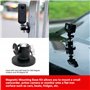 PROfezzion Support de Magnétique Puissant avec Mini Rotule à Rotation 360° pour Gopro Hero 13/12/11/10/9/8/7/6, Insta360 X5/X4/X