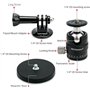 PROfezzion Support de Magnétique Puissant avec Mini Rotule à Rotation 360° pour Gopro Hero 13/12/11/10/9/8/7/6, Insta360 X5/X4/X
