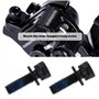 Be In Your Mind 4 Pièces M6x18mm Boulons d'étrier de VTT Vélo Boulons d'adaptateur d'étrier de Frein à Disque Hydraulique Compat