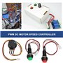Be In Your Mind Lot de 2 régulateurs de vitesse de moteur PWM DC 57 x 37 x 21 mm avec bouton poussoir électrique avant et arrièr