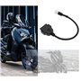 Create idea Câble de Diagnostic de Moto Câble de Diagnostic à 3 Broches Câble de Diagnostic Compatible avec Yamaha X-Max N-Max C