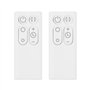 Create idea Lot de 2 télécommandes de rechange pour ventilateur de bureau compatibles avec Dyson AM06 AM07 AM08 Blanc (sans batt