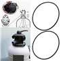Create idea Lot de 2 Joints Toriques Compatible avec Hayward S144T Pro Series Sp071620t Filtre à Sable Compatible avec Le Kit de