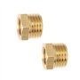 Create idea Lot de 2 Raccords Réducteurs Courts en Laiton M14 X 1
