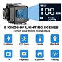 GVM Lampe Vidéo 80 W, éclairage Continu Photographie avec Monture Bowens, 2700~7500K, Lampe de Studio Application, CRI 97+, écla