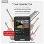 Aroma 3 en 1 Métronome Accordeur et Générateur de Tons Rechargeable avec Comptage Vocal pour Guitare Basse Ukulélé Violon Piano