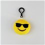 CHSYOO 20 pcs Mini Emoji Porte-clés Diamètre 5 cm Smileys En Peluche Oreiller Style Sac pendentif, cadeau pour fête d'anniversai