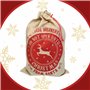 Sacs de Noël. Sacs de Noël moyens de 35 x 50 cm. Sacs-cadeaux de noël avec cordon de serrage en jute artificielle. Un paquet de
